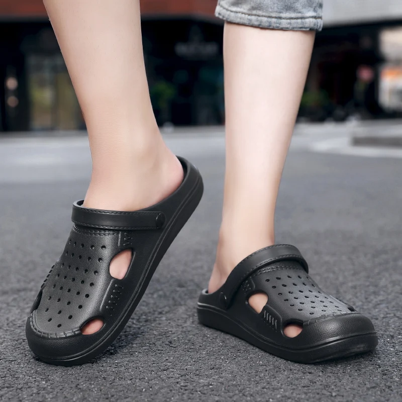 New Casual Men'S Eva Soft Bottom Non Slip Breathable Cool Slippers In Three Colors Sizes 39-44