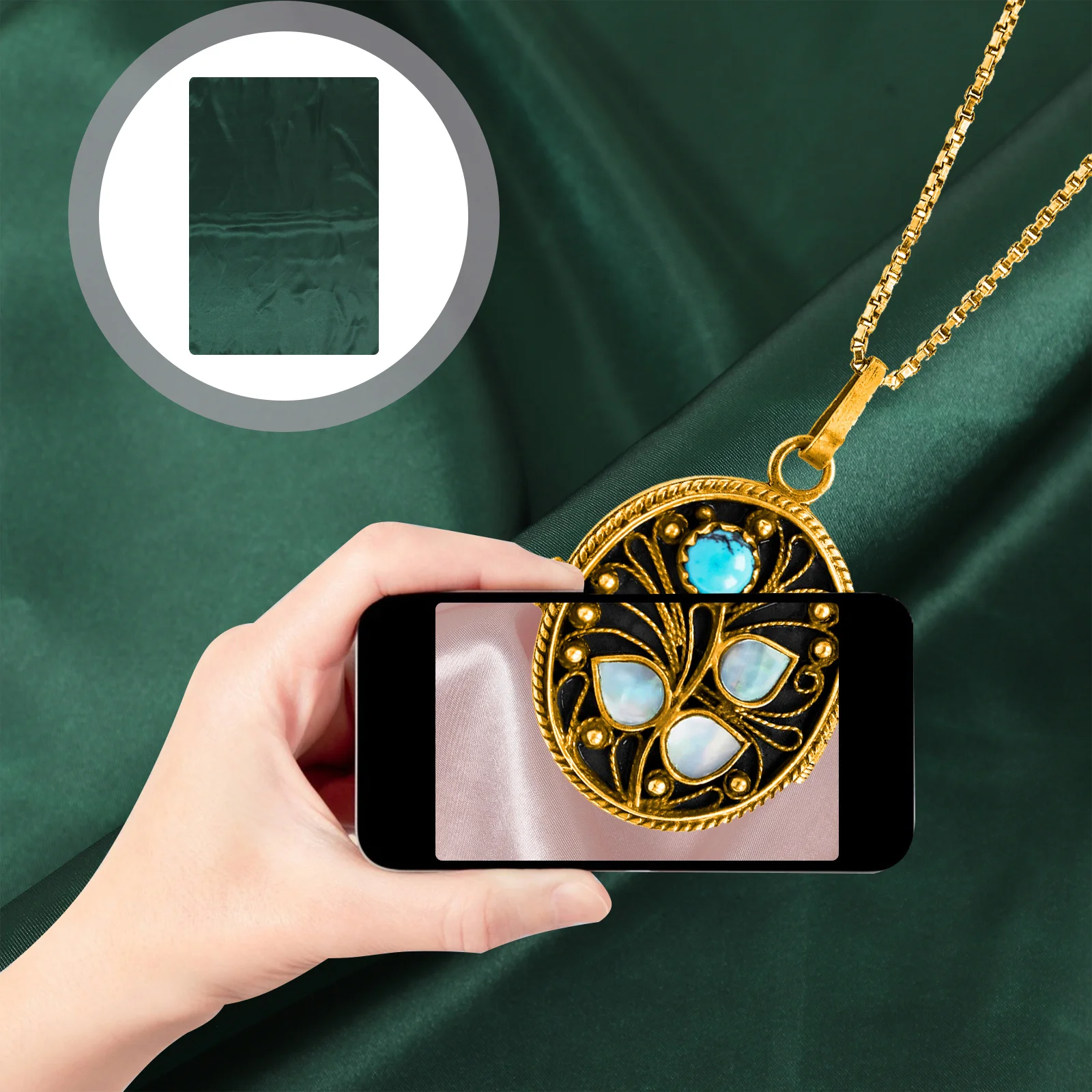 

Photography Backdrop For Jewelry Smooth Silk Background Cloth Multi-Purpose Photo Props For Wedding Party Decor Product