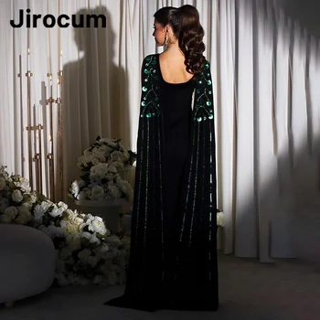 Jirocum elegante Meerjungfrau Ballkleid grün Perlen Pailletten süße Party Abendkleid maßge schneiderte boden lange formelle Anlass Kleider