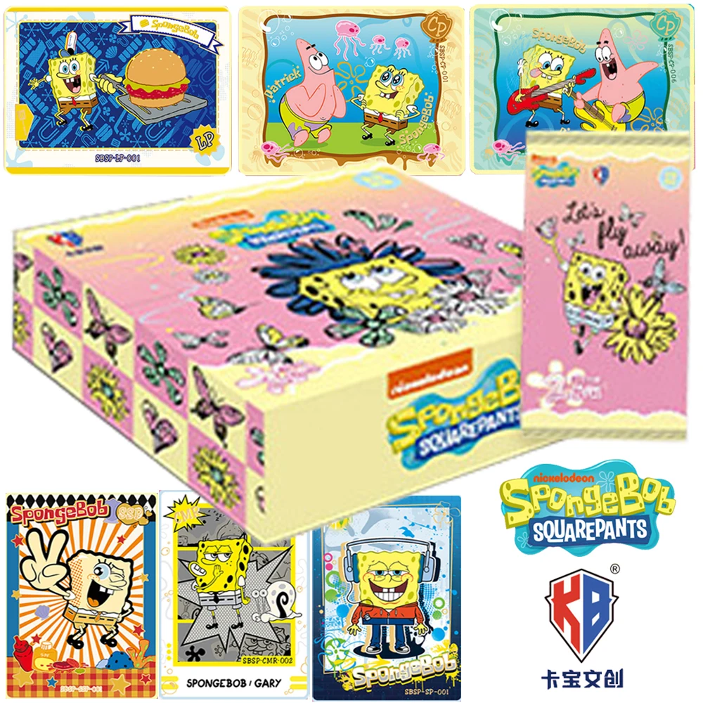 SpongeBob SquarePants Collection Card For Child Interesting Comedy Anime Patrick Star Gary The Snail Limited Game Card Kids Toys