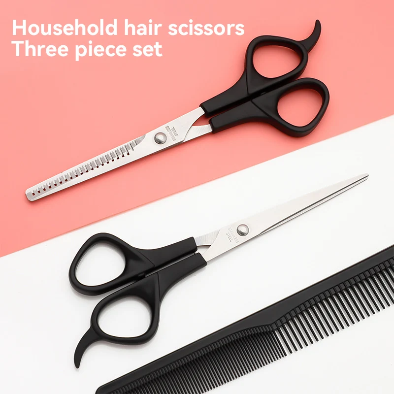 3pcs Scissors Sets-suitable For Hair Style And Cut Flat Scissors For Both Men And Women Suitable For Thin And Style Hair Tools