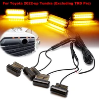 Conjunto de luz de liquidación de rejilla delantera, 4 Uds., para Toyota Tundra Raptor/TRD DRL/conducción/luces de posición 2022-2025