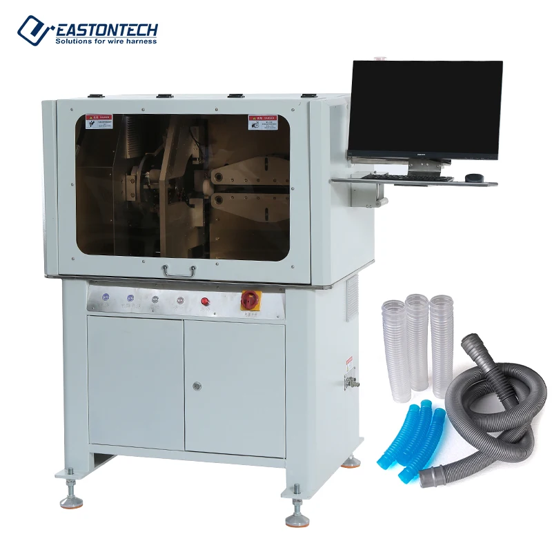 EASTONTECH  EW-12F-2 Fully Automatic CCD Camera Positioning Tube Rotary Cutting Machine Visual Cutting Pipe Cutting Machine