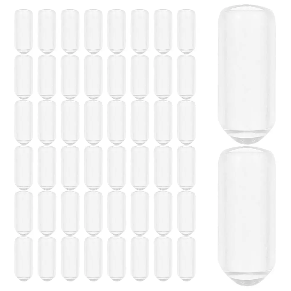 

200Pcs Transparent Headband Rubber End Caps Secure Fit DIY Hair Hoops Parts Headband Foot Protector Rubber Bolt Covers