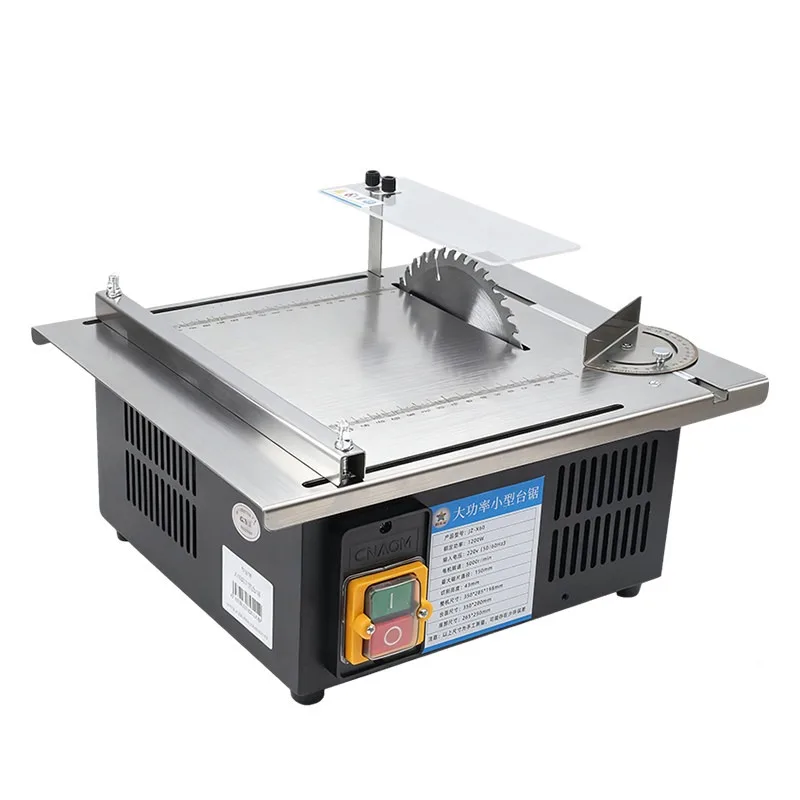 

Мощная мини-настольная пила для деревообработки и резки алюминия, многофункциональная настольная пила для домашнего мастерства и DIY-проектов.