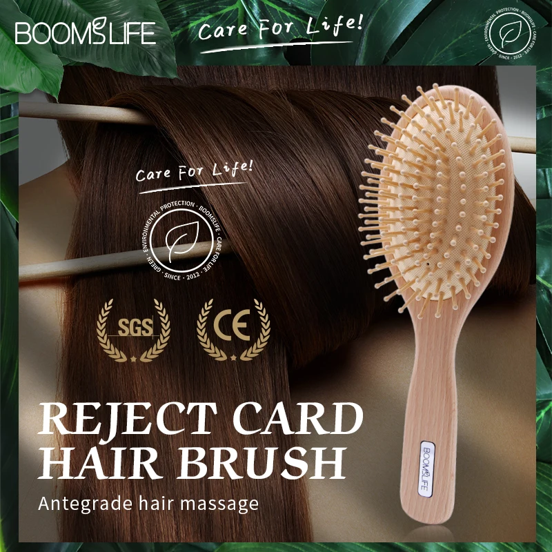 

1pc Wood Hair Brush Women Head Scalp Massage Brush Wide Tooth Comb Wood HairBrush Barber Combs Brosse Cheveux Femme Hair Comb