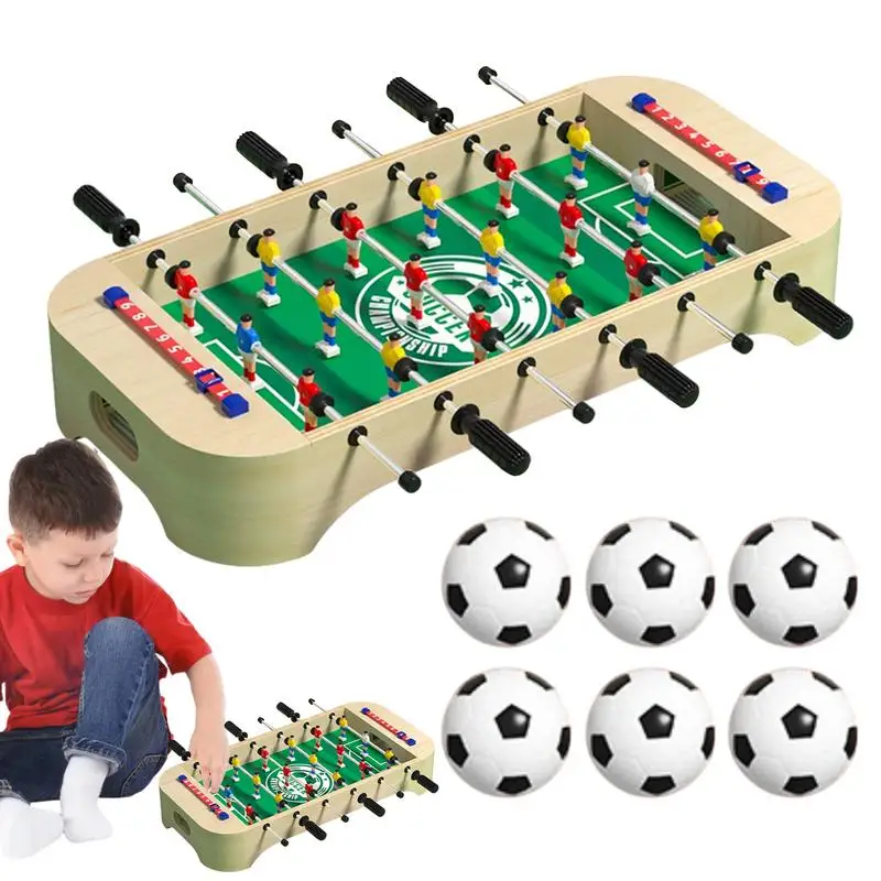 Football Table Game Wood Football Board Games Desktop Games Soccer Board Game Tabletop Foosball For Festivities Thanksgiving