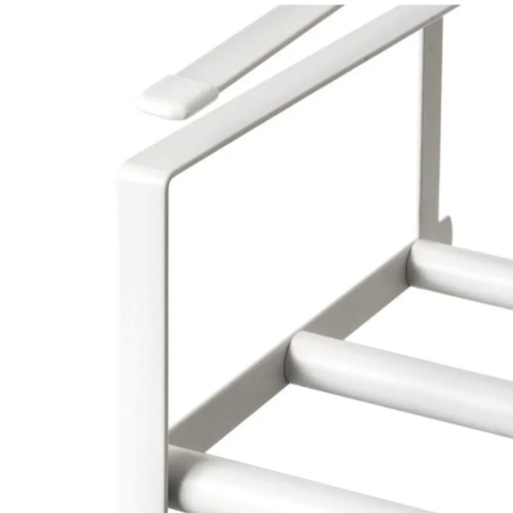 Telescopic shoe rack adjustable size iron construction retractable shelf for kitchen bathroom and wardrobe storage