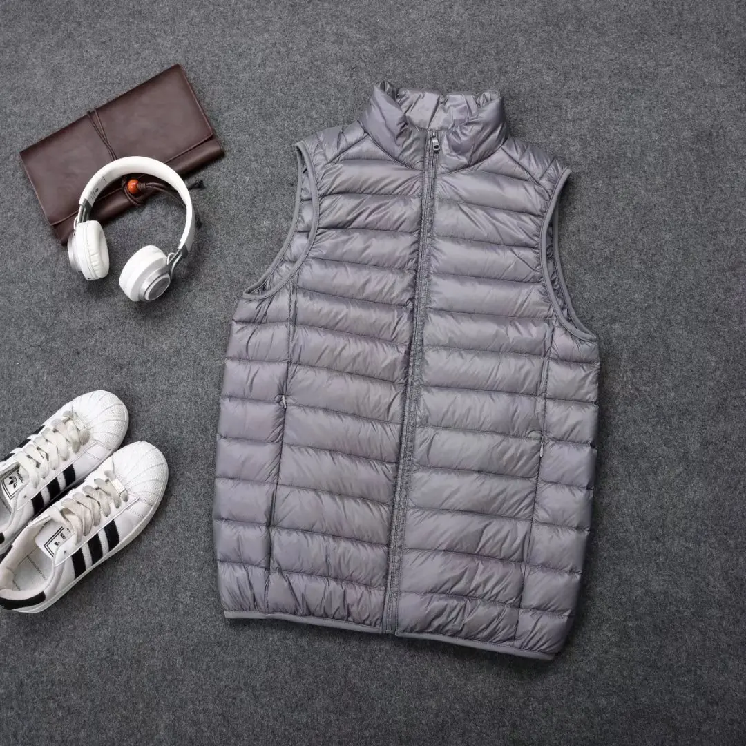 Down Vest Men's Lightweight Short Vest 2025 Autumn and Winter New Style Collar Waistcoat Vest Couple's Korean Style Jacket