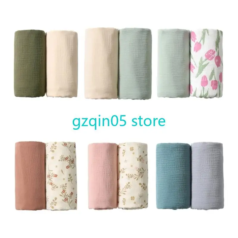 

H055 Двойные детские полотенца из органического хлопка с высокой впитывающей способностью, дышащие мочалки для ежедневного