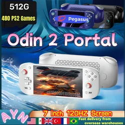 AYN Odin 2 Portal Handheld Game Console 7 Inch 120HZ Screen Android13 8000mAh 8Gen2 Open Source Portable Console PSP PS2