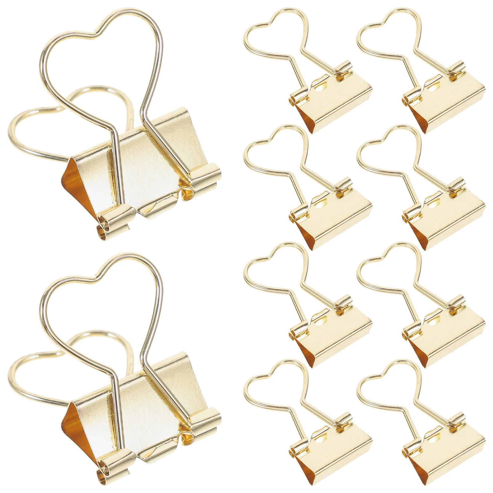 

10PCS Long Clips Mini Binder Clips Metal Binder Office Supplies Documents File ganizer Small Large Medium Storage