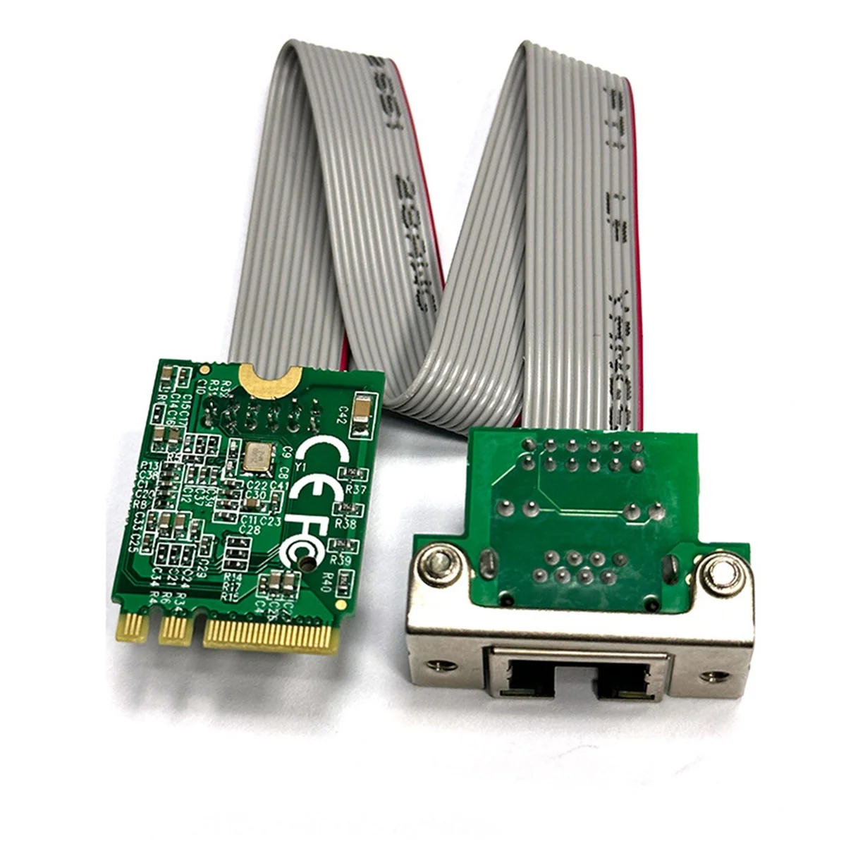 LSJD M.2 A+E KEY 2.5G Ethernet LAN Card RTL8125B Industrial Control Network Card M.2 Gigabit Ethernet Network Card