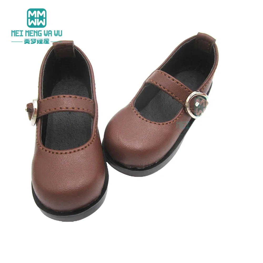 미니 7.5cm 세련된 멀티 컬러 가죽 신발 60cm 1/3 DD SD 인형 장난감 볼 조인트 인형 액세서리에 적합