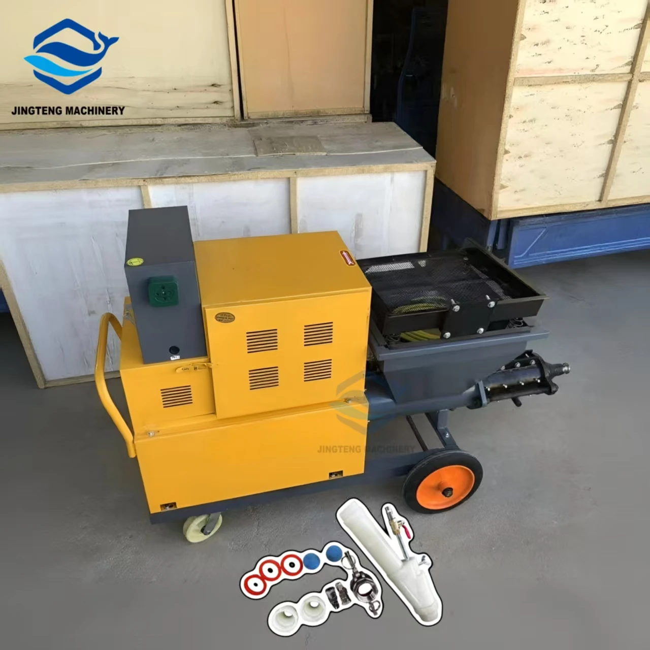 

Automatic Wall Cement Plastering Machine Efficient Mortar Spray Machine Putty Sprayer on Sale