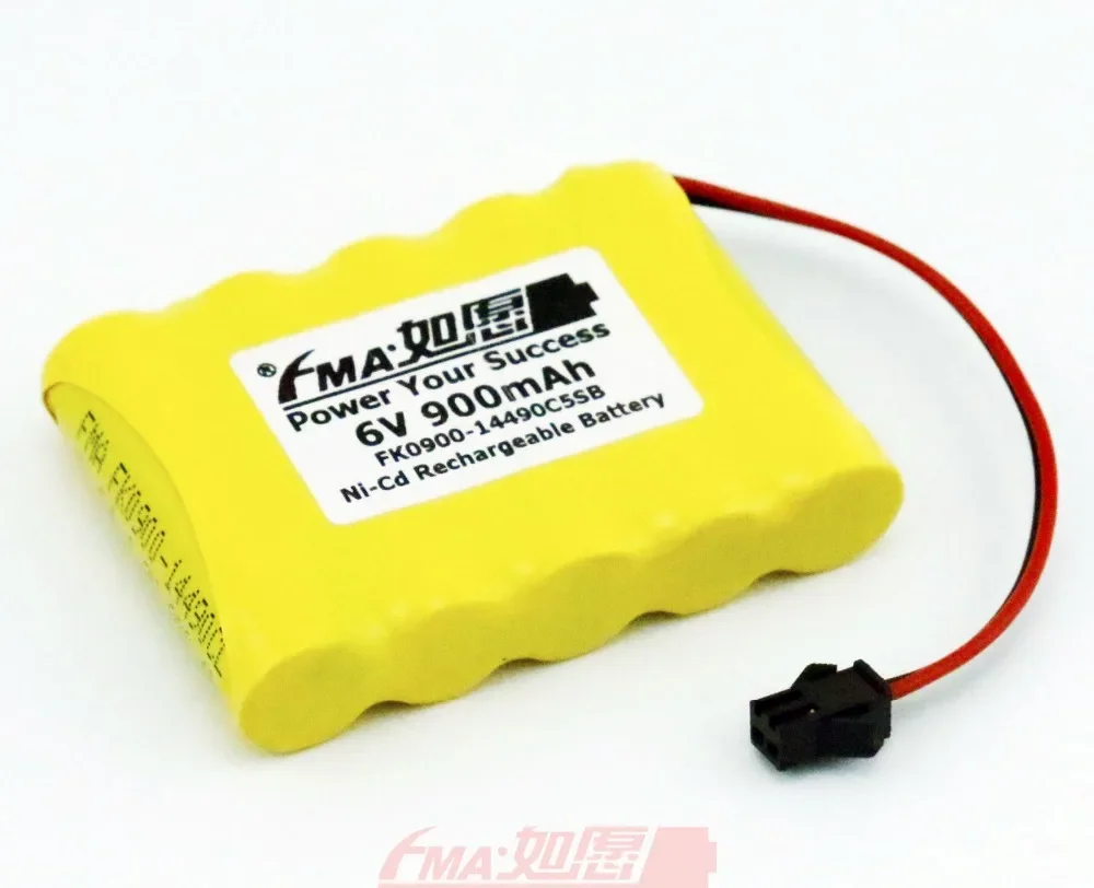 Ni-Cd 6V 900mAh Rechargeable Battery for Model toys Racing Car w/SM2P AA5SB