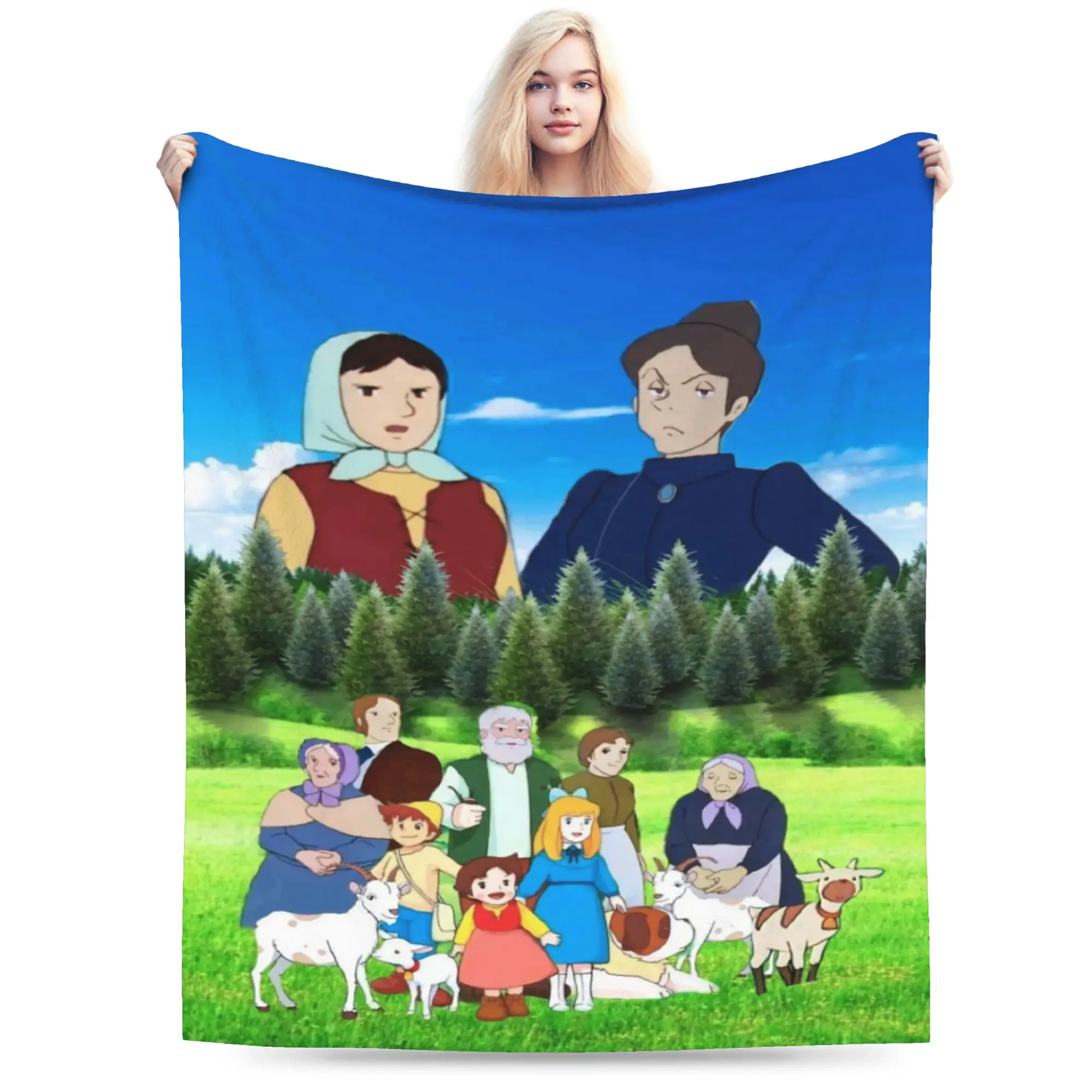 New Arrival Heidi, Girl of the Alps Blankets Soft Fleece  Relax Throw Blankets Machine Washable