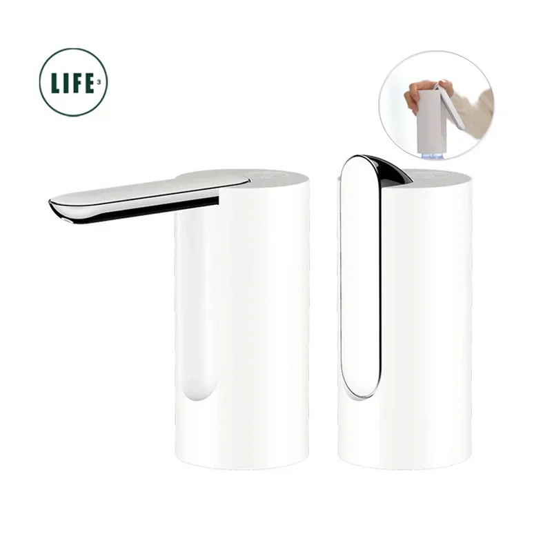 Xiaomi Mijia3 Life Water Pump Folding Water Pump USB Automatic Recorder Water Pump Bucket Faucet Water Pump Button Control Porta