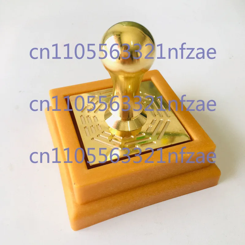 Taoist Dharma Seal Taoist Supplies Pure Copper Seal Taoist Amulet Supplies 5×5×6（CM）