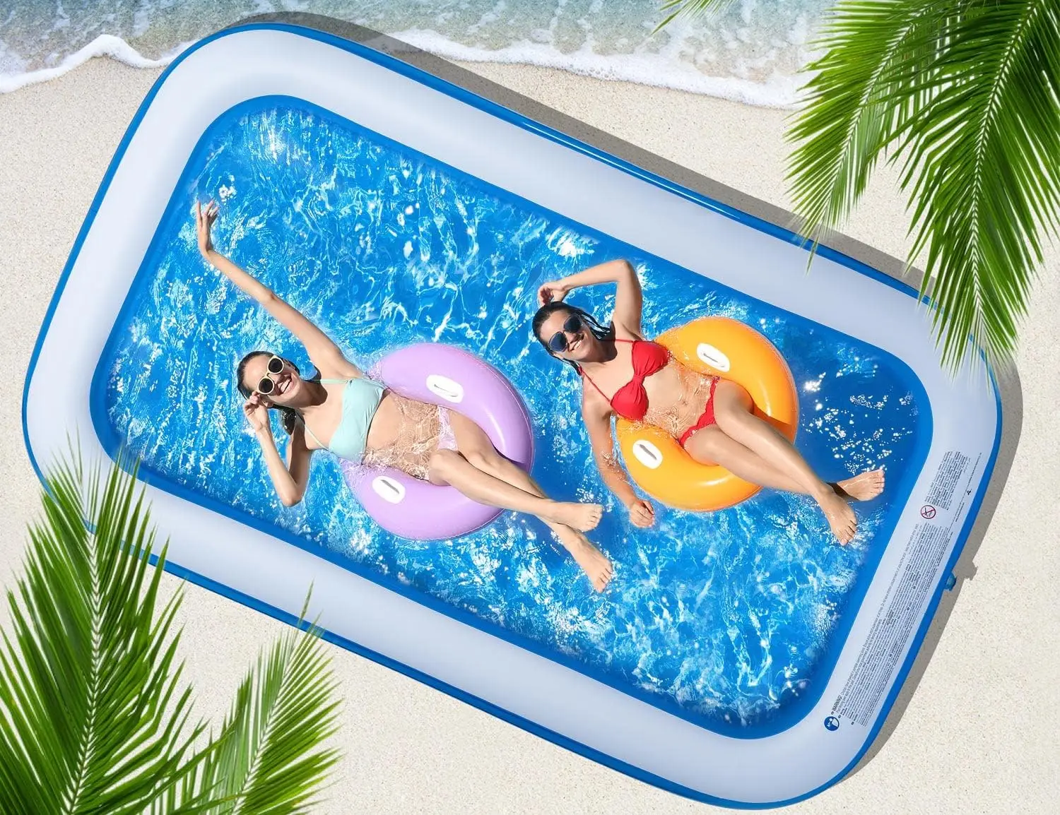 

Inflatable Swimming Pool 120" X72" X20" Family Swim Center for Kids Full-Sized Lounge Pool for Kids Adults Easy Set for Backyard