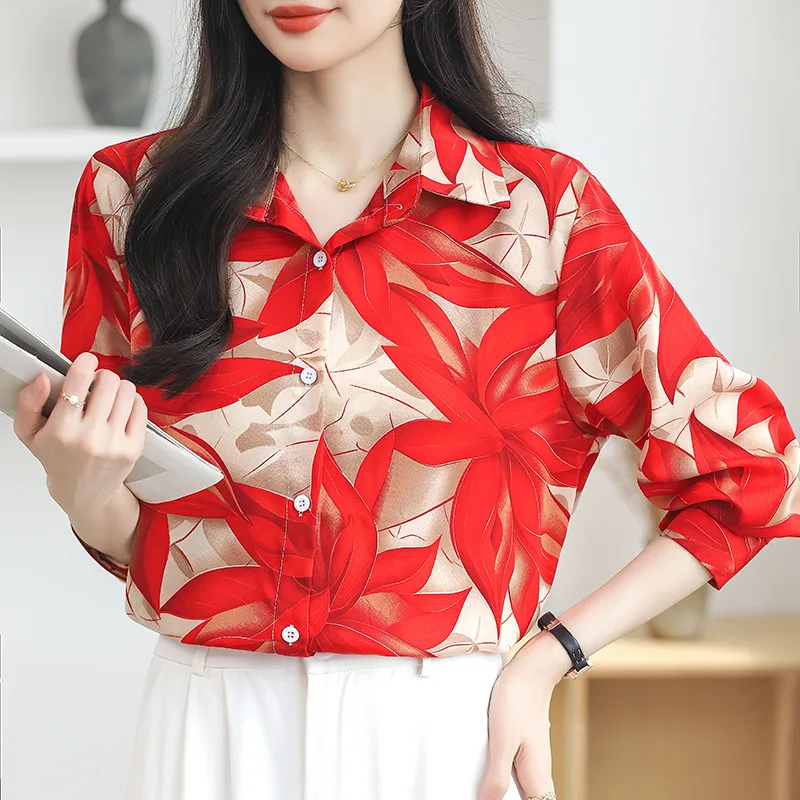 

Korean Style Comfort Casual Long Sleeve Blouse Shirt for Women Office Top Clothing Baju