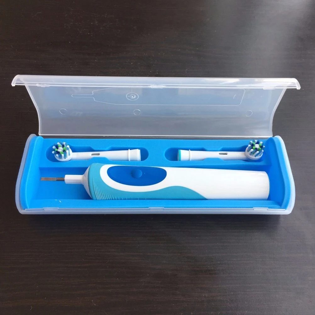 Electric Toothbrush Travel Case Compact Holder for 2 Replacement Heads and 1 Brush Storage Toothbrush Travel Case