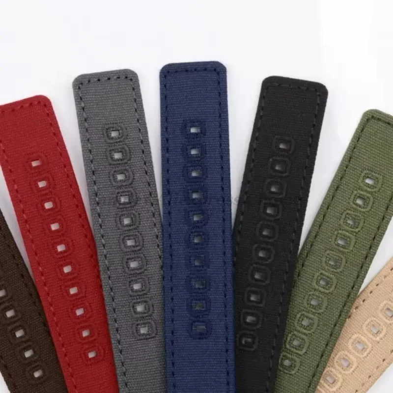 18mm 20mm 22mm Braided Canvas Strap for Samsung Galaxy Watch 3/4/5 40mm 44mm Classic 46mm 42mm Quick Release Bracelet for Huawei image 3