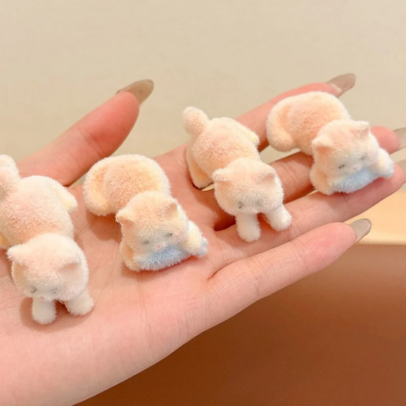 

Cute Cartoon Cat Hair Clip Fluffy Kitten Hairpin Duckbill Clip Sweet All-Match Bangs Clip Girl Hair Accessories