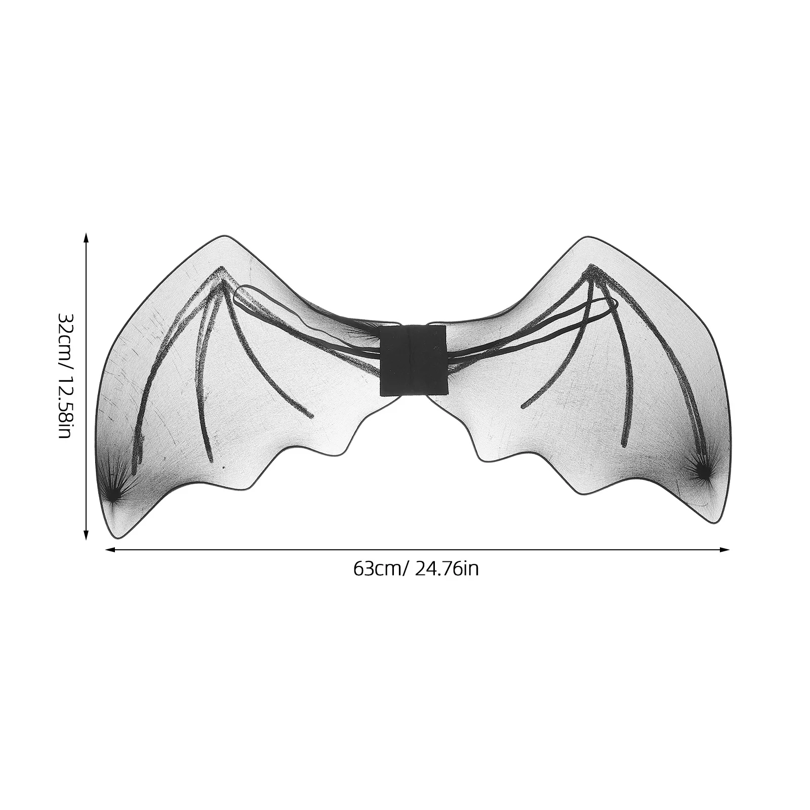 Bat Wings Costume Lightweight Black Halloween Party Decor Simulated Bat Wing Dress Up Cosplay Prop For Kids Adults