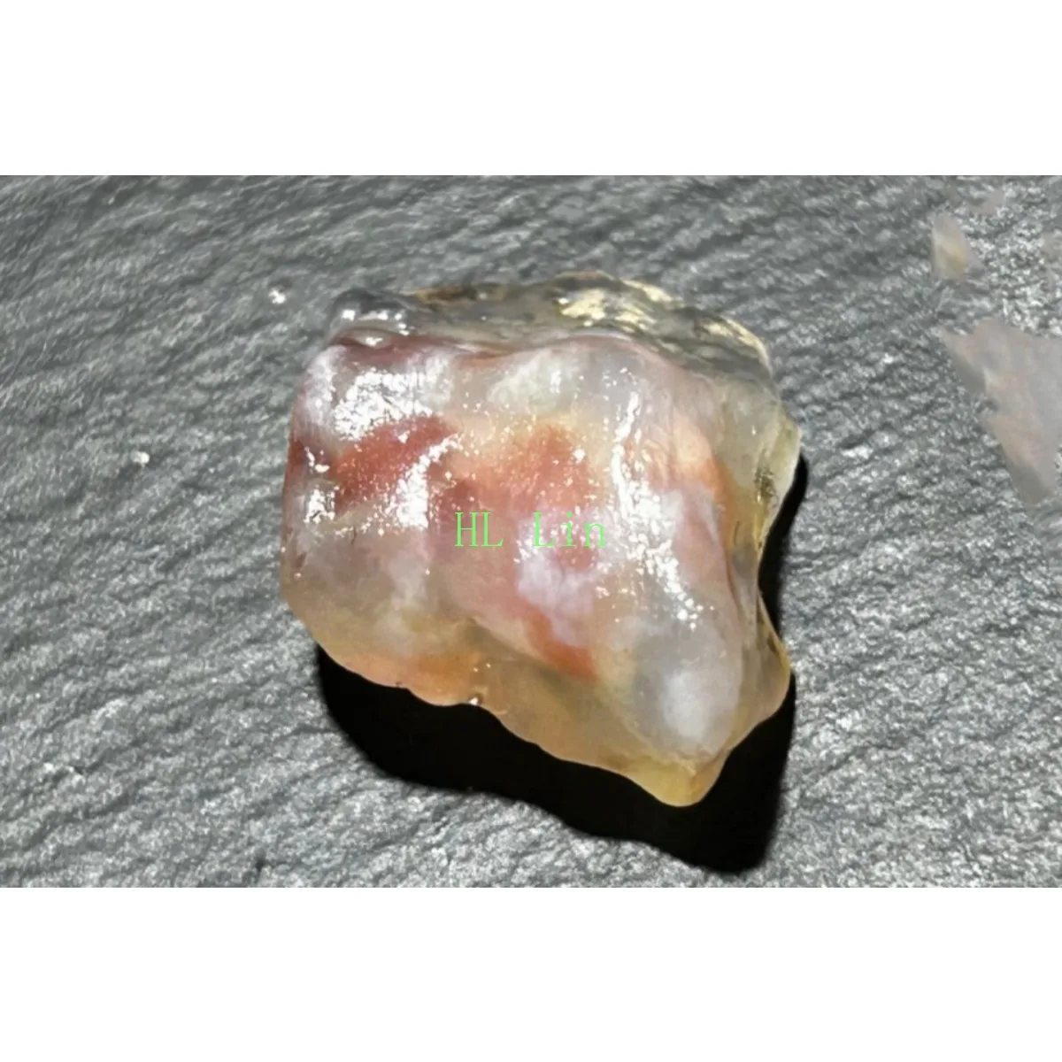 Crystal Clear Candy Agate,Glass Vial Set, 10-15mm Natural Unpolished, River Stone, Jewelry Making Collection.Candy Agate