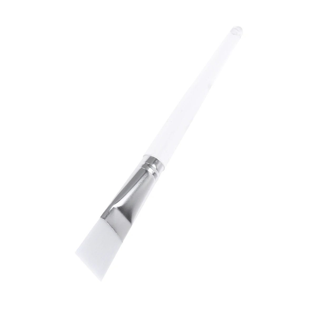1 Uds. Cepillo para máscara profesional, aplicación cómoda para el rostro, herramienta de maquillaje para el cuidado de la piel, mango largo transparente, uso doméstico duradero