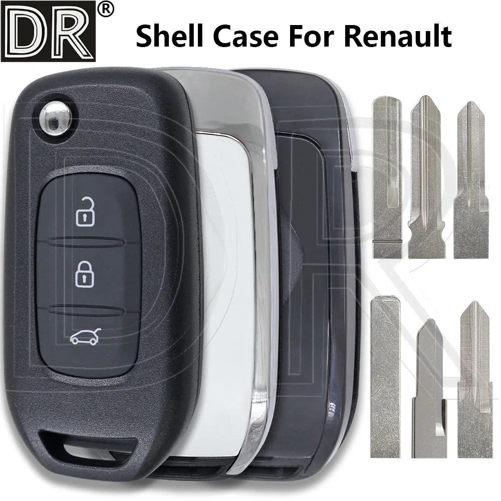 

Great Replacement Flip Car Key Shell Housing Fob Case For Renault Megane 3 Symbol Logan 2 Captur Duster Dacia Sandero 2 Kadjar