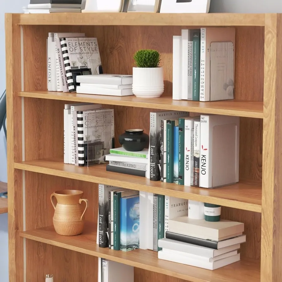 8 قطع من نهايات الكتب الأكريليكية بنمط ممزق فريد وواضح للكتب الثقيلة ومنظم الرف المثالي وحامل ديكور سطح المكتب #6