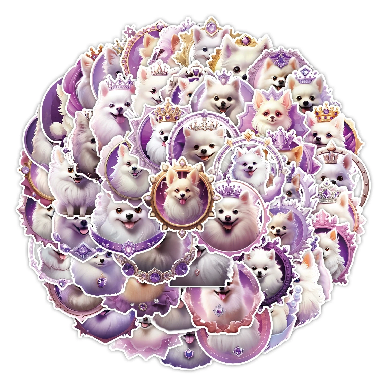 50/100PCS5 Prinzessin Hund Graffiti Aufkleber Auto Telefon Gepäck Dekoration Aufkleber Wasserdicht Kreative Schreibwaren Cartoon Aufkleber