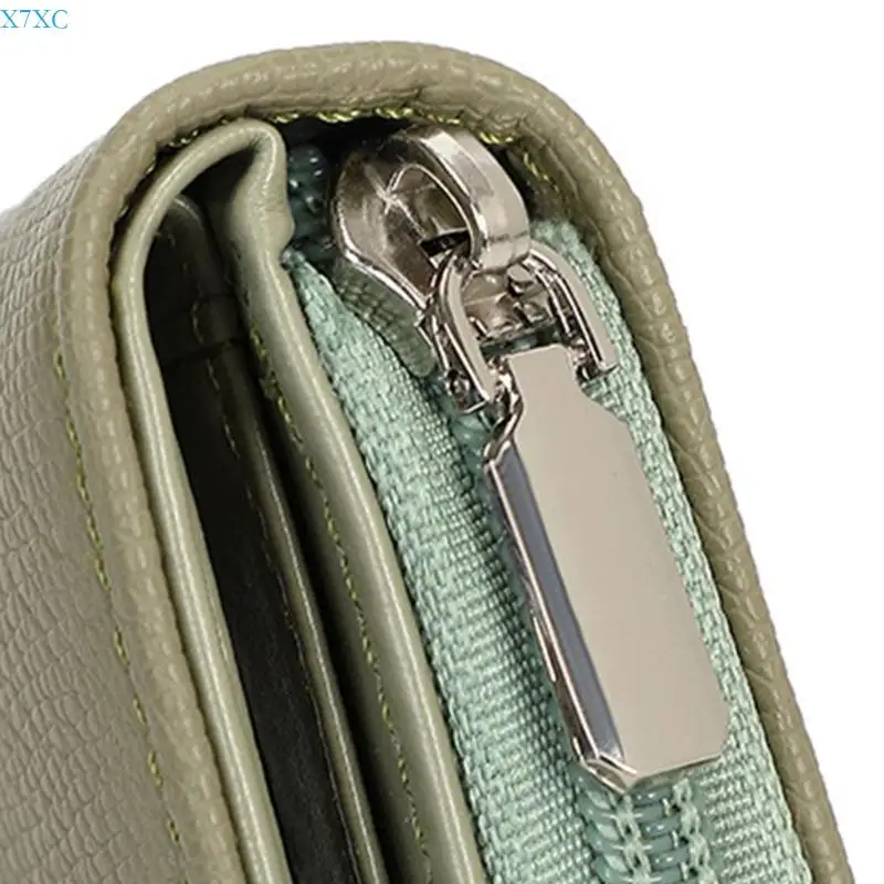 x7xc女性ショート財布カードホルダー小さな財布PUレザーコイン財布ソリッドカラーウォレットスタイリッシュな交換財布