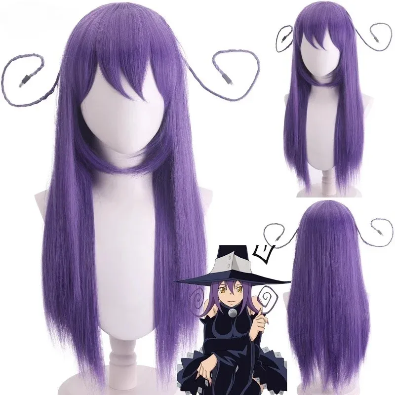 DY20Soul Eater Monster Cat Blair Cosplay Cabelo Sintético Médio Longo Peruca Comic25