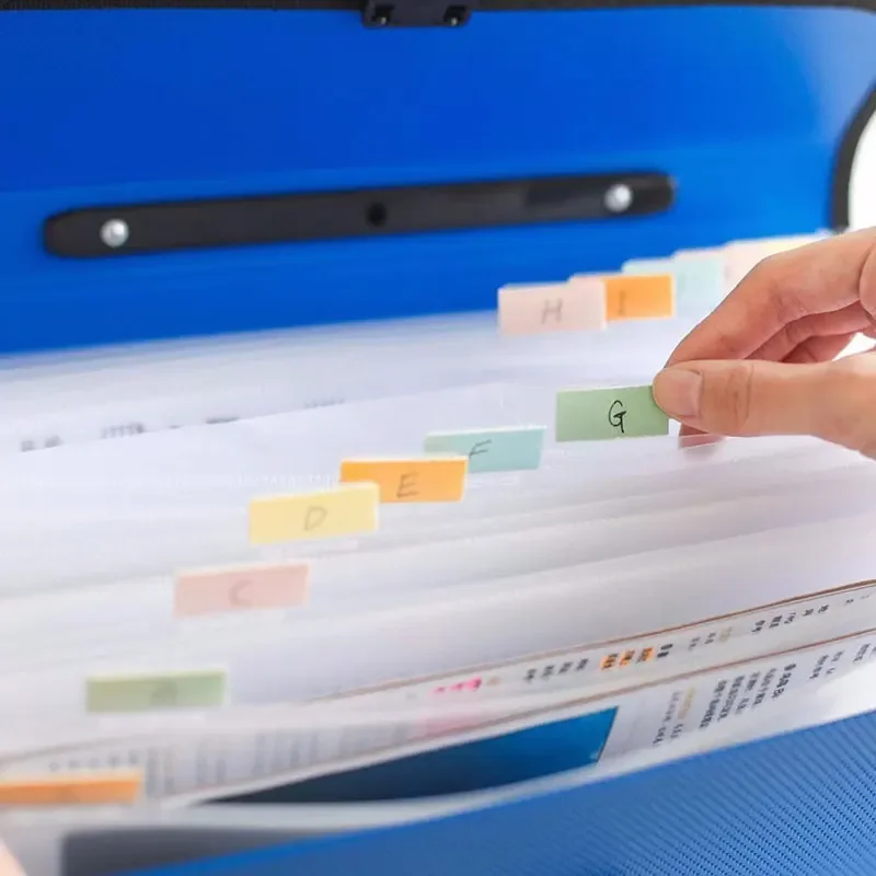 ドキュメント用ポータブルファイルフォルダー、ウォレットフォルダー、ファイルバッグ、ホルダー、オーガナイザーケース、ペーパードキュメント収納、オフィスおよび学校用、13ポケット、a4サイズ