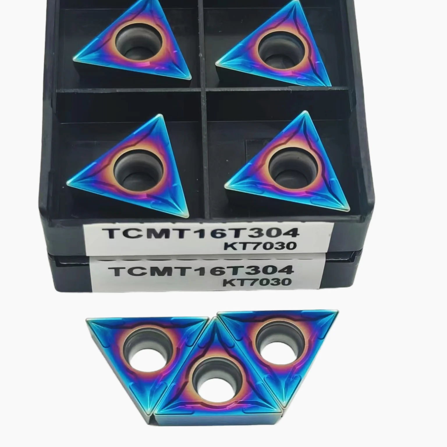 DESKAR-Carbide Blade Ferramenta de torneamento para aço inoxidável, Torno CNC, 100% Original, TCMT16T304, TCMT16T308, KT7030
