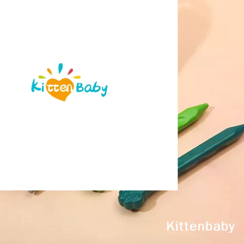 

Набор из 12/24/36 моющихся двусторонних восковых мелков без размазывания и сколов, треугольной/в форме кошачьей лапки формы, для детского творчества, рисования и поделок своими руками