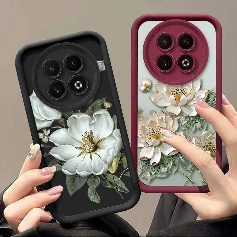 Realme12 Blooming White Flowers Sky Eye Ladder Phone Case For Realme 11 10 9i 9Pro 9i 9ProPlus 9 8i 8 8Pro 7i 7Pro 7 6 5 Cover
