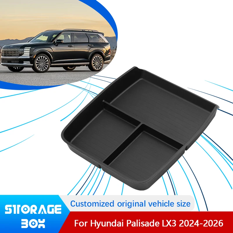 

For Hyundai Palisade LX3 2024 2025 2026 Armrest Box Car Supplies Center Console Interior Modification Storage Auto Accessories