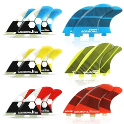 Surfboard Fin Double Tabs M Fins Honeycomb Fibreglass Twin Fin in Surfing Blue Yellow Red G7 G5 G3