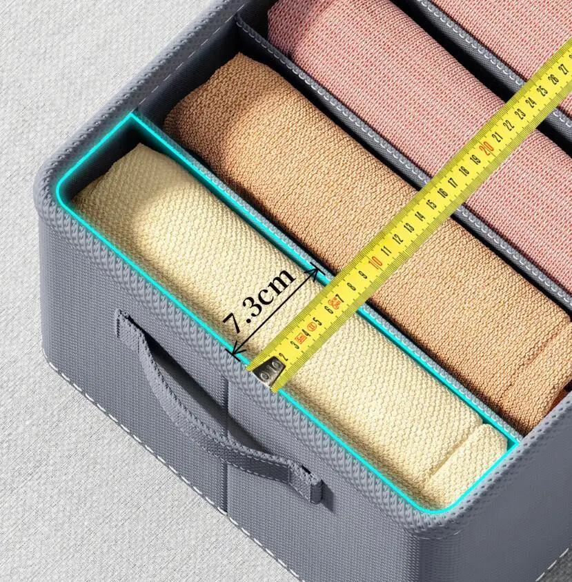 Jeans Compartment Storage Box Closet Clothes Drawer Pp Board Separation Box Stacking Pants Drawer Divider Folding Home Organizer