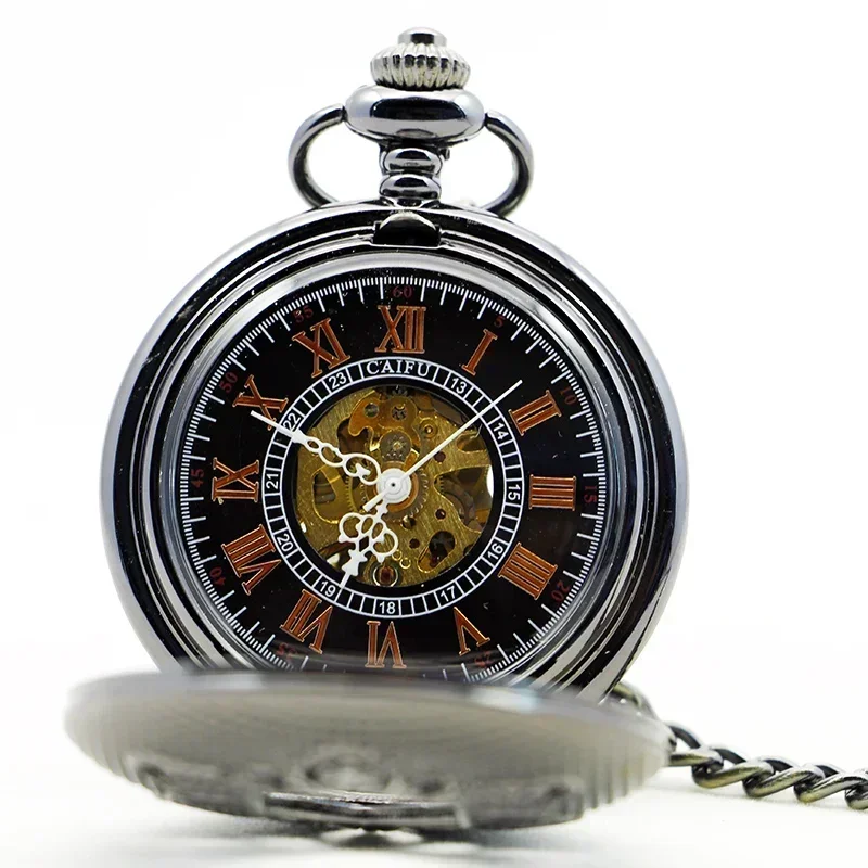 Silver Antique Vintage Mechanical Pocket Watch For Men Women Personalised Charm Steampunk Hand Wind Chain Fob Watches