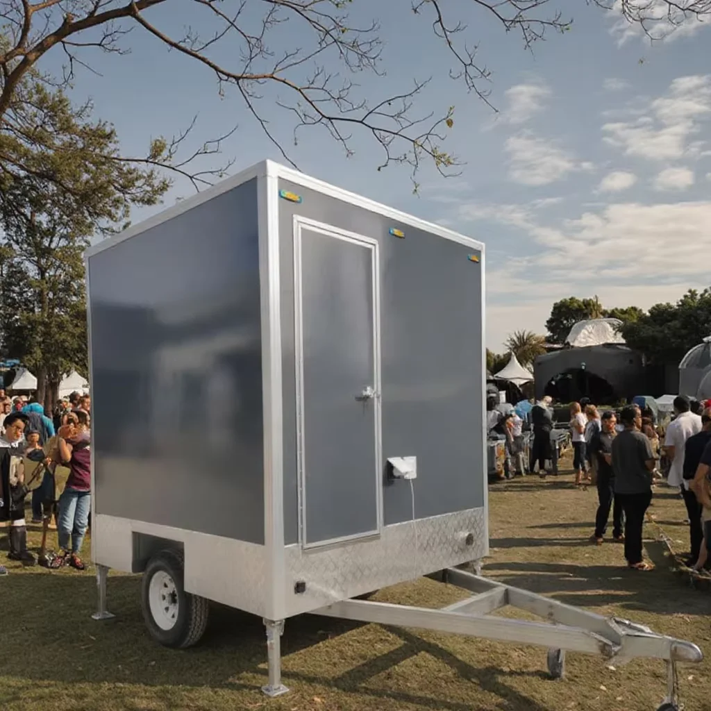 High Stability Mobile WC Trailer Anti-Wind Anti-Shock Customized for Outdoor Mountain Scenic Tourist Areas