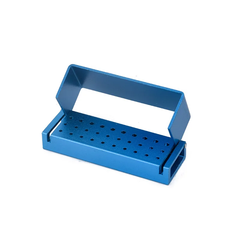 Dental instruments Oral storage needle box 30 hole color disinfection box can be high temperature open metal storage artifact