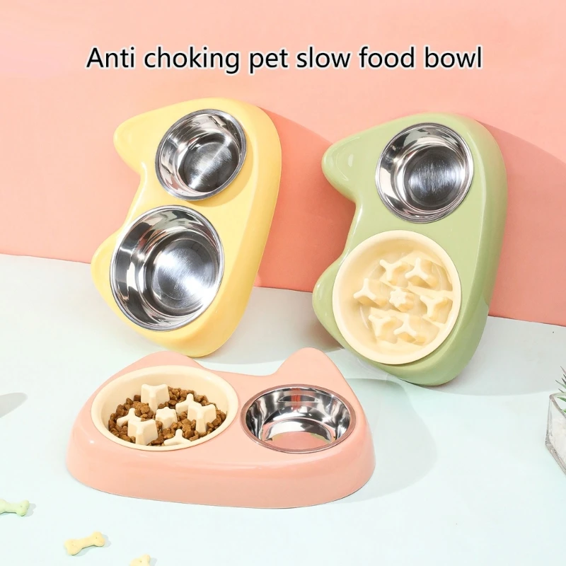 

Small Dog Bowl Treat Bowl Water Dispenser Tilted Bowl Cats Watering Supplies Container Cats Feeding Supply 6XDE