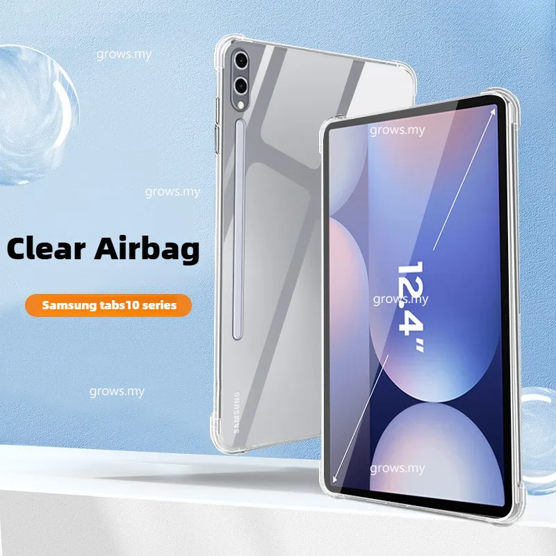 For Samsung Tab S10+/S10 Plus 12.4 S10 Ultra 14.6 A9 A9Plus S9FEPlus S9FE S9Ultra Airbag Clear TPU Tablet Case Protector Cover