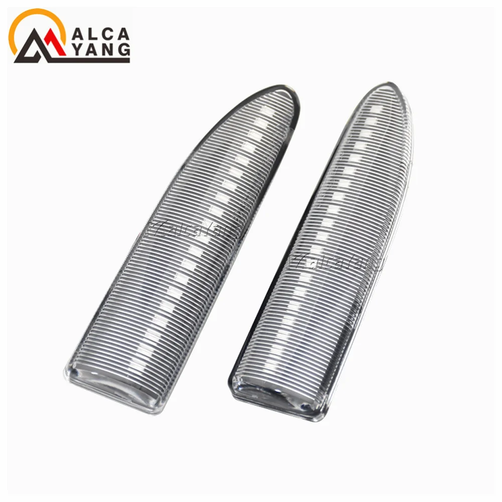 2pcs LED แบบไดนามิกไฟเลี้ยวด้านข้าง MARKER Light Sequential Blinker Light Amber Side MARKER Fender สัญญาณสําหรับ Jaguar X-Type