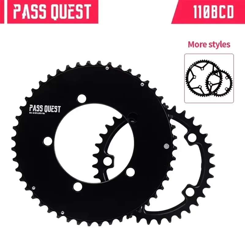 PASS QUEST-110BCD Mountain Bike with Five Claws Foldable Bicycle Sprocket AERO Round Road Bike 9-11 Speed Cycling Accessorie